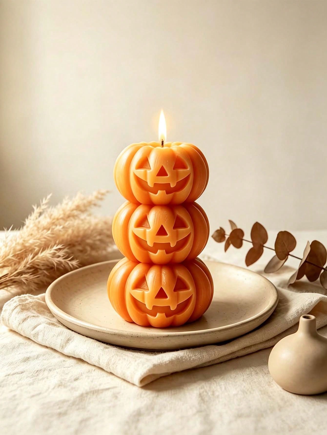Candle Fragrance - شمعة على شكل قرع بثلاث طبقات