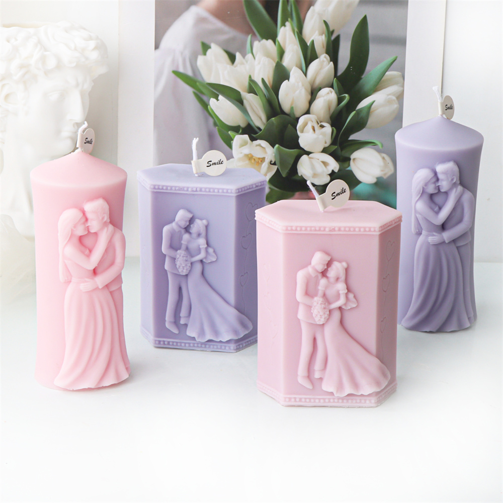 رجل وامرأة عمود سيليكون قالب ش - مراجعة Candle Making Kit وسعره