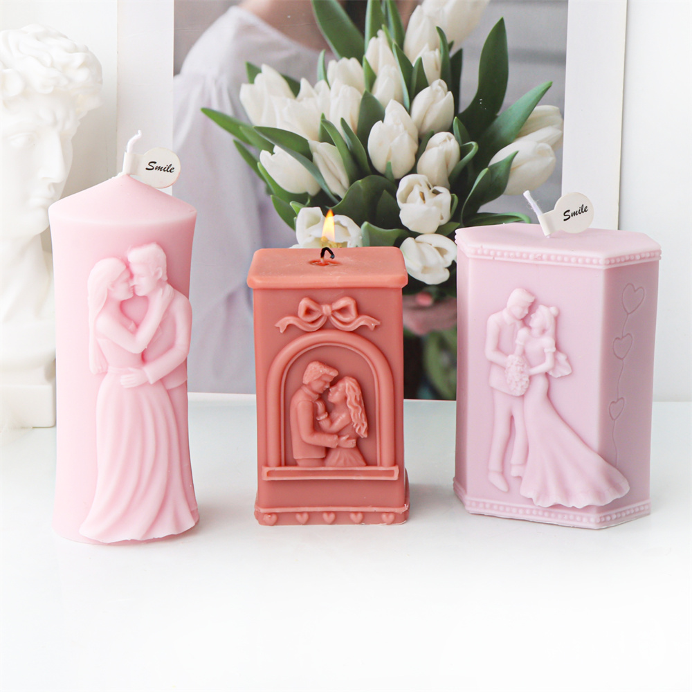 رجل وامرأة عمود سيليكون قالب ش - مراجعة Candle Making Kit وسعره