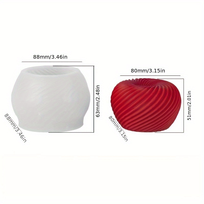 قالب سيليكون على شكل تفاحة حمر - مراجعة Candle Molds وسعره
