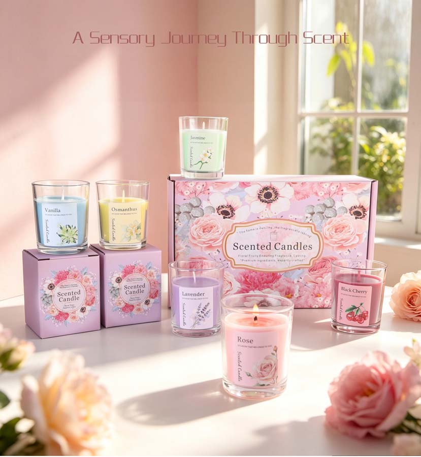 مجموعة هدايا شموع معطرة للعلاج - مراجعة Candle Fragrance وسعره