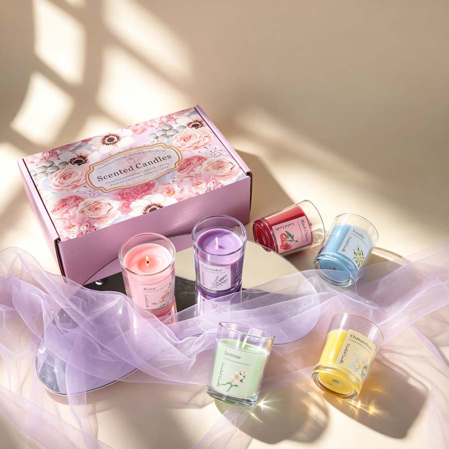 مجموعة هدايا شموع معطرة للعلاج - مراجعة Candle Fragrance وسعره